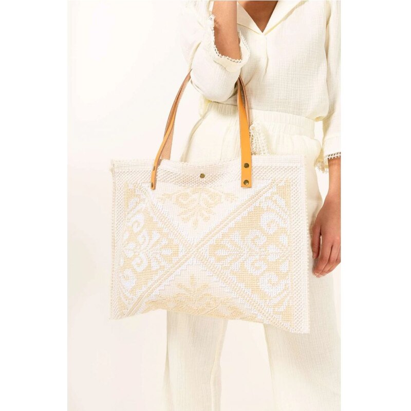 CHERRY PARIS Béžová shopper taška 19723823