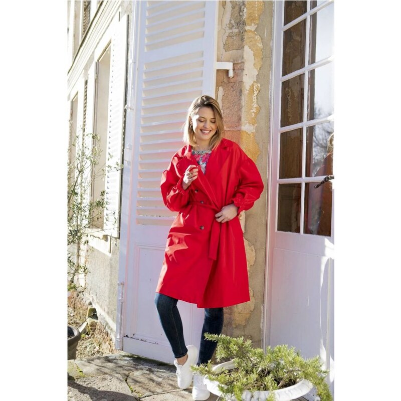 CHERRY PARIS Červený trenčkot Penny 31778770