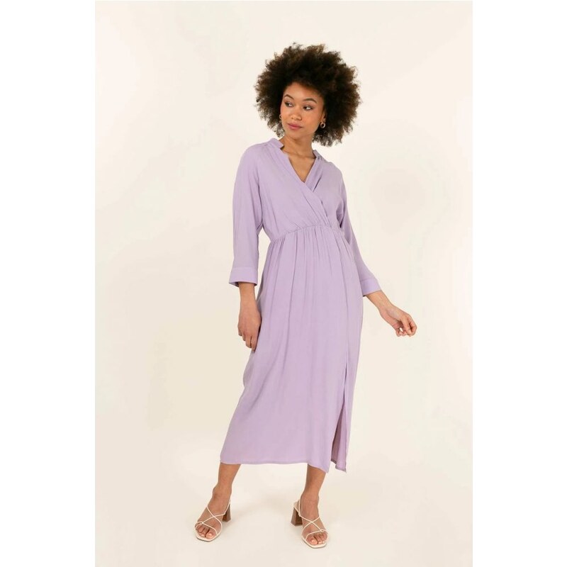 CHERRY PARIS Fialové midi šaty Silya 31778774