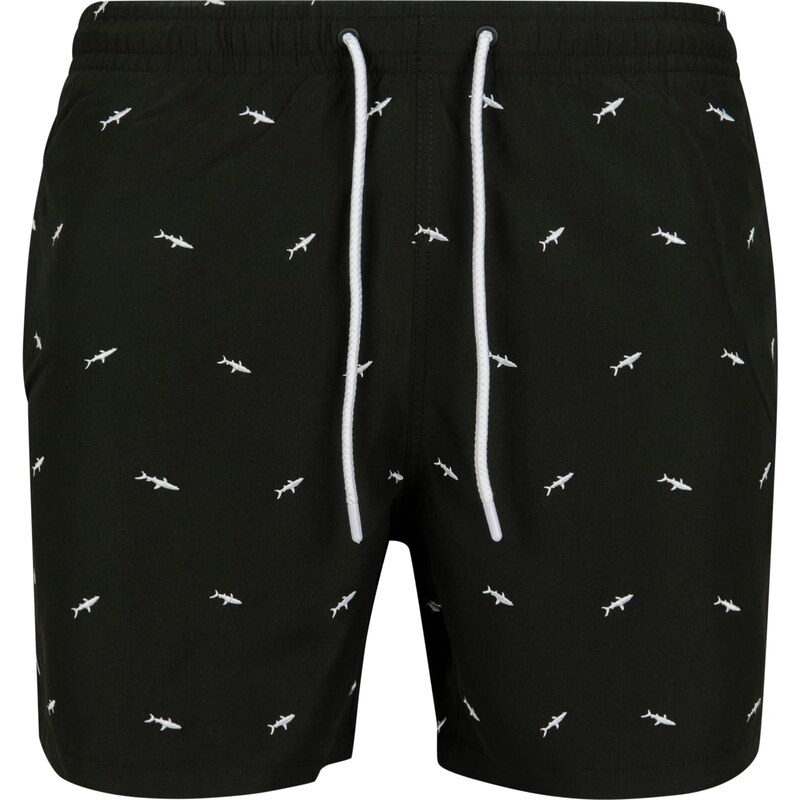 Urban Classics Mens swimwear with embroidery shark/black/white 51264648