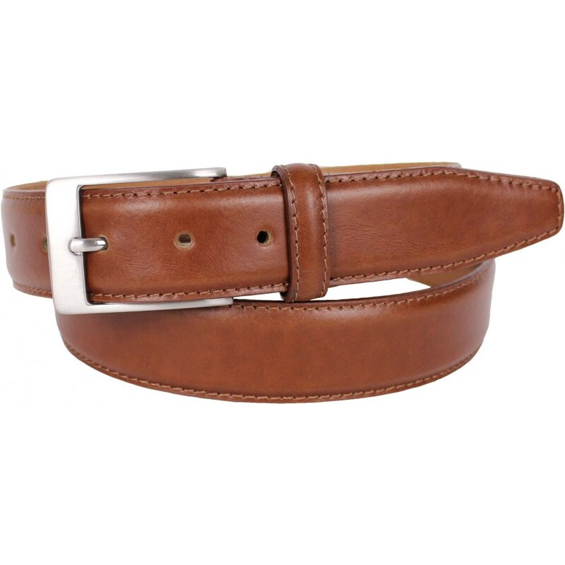 Lindenmann Pánsky kožený opasok Lindenmann 21000438 koňak 60781229