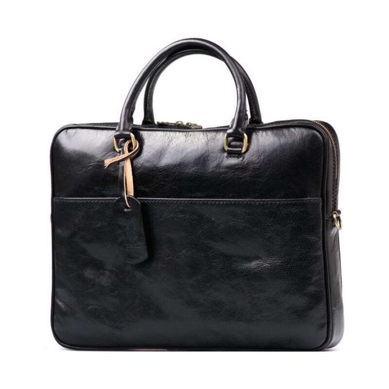 Blaire Kožená pracovná taška Onda čierna 64987990