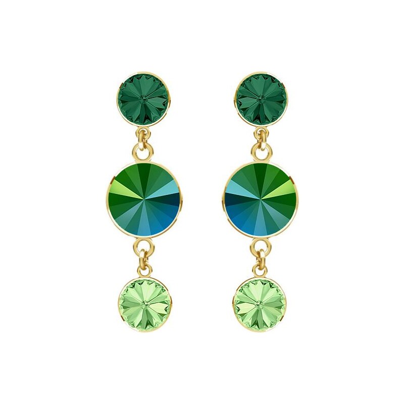 SWAROVSKI Elements Swarovski e. zelené náušnice Spirit of Colors 31797157