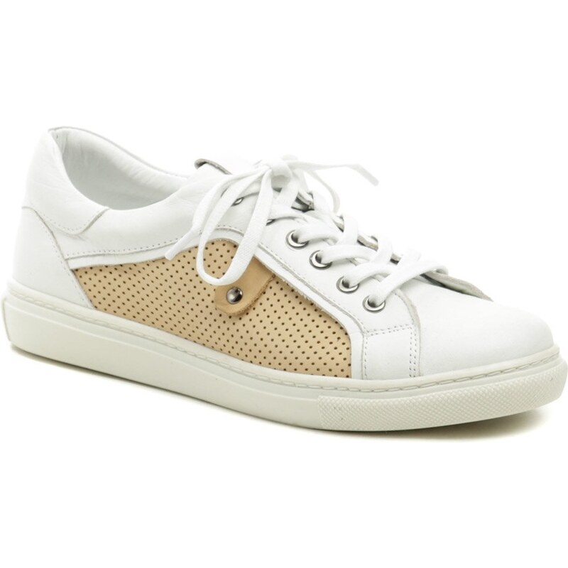 Wild 0311972808571A bielo béžové dámske poltopánky 31797279