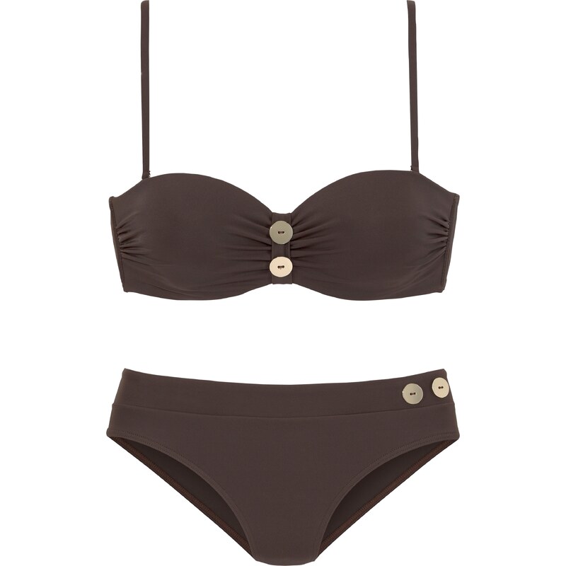 VIVANCE Bikiny hnedá / pastelovo ružová 54229485