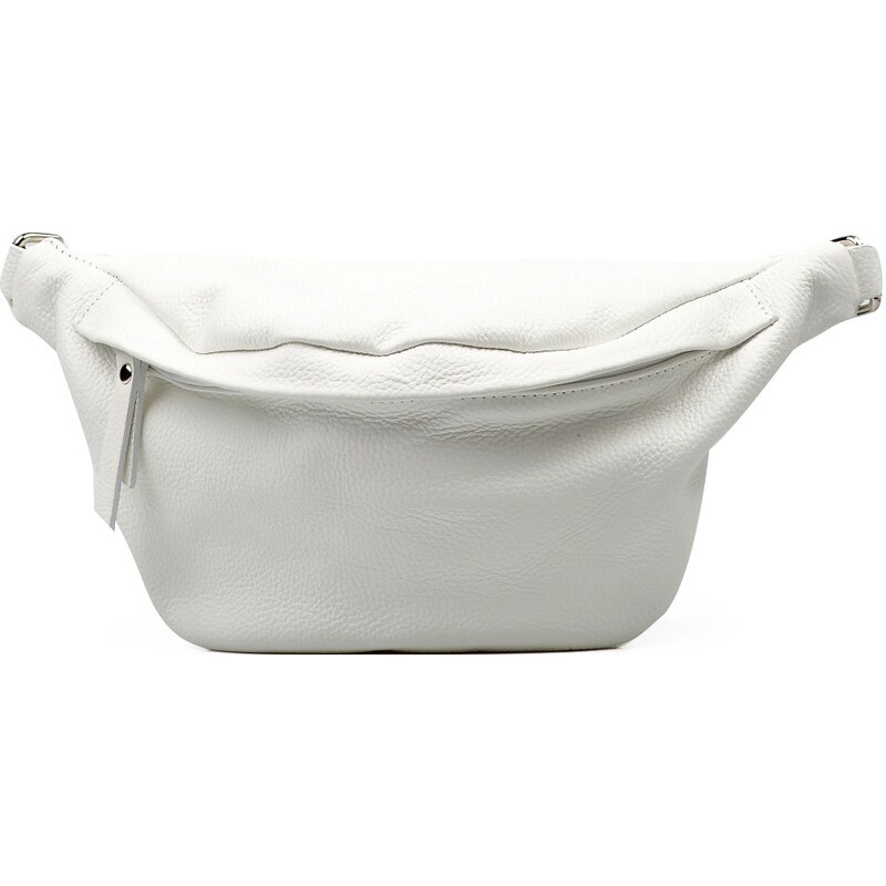 Blaire Kožená crossbody oblička Dorian biela 64987556