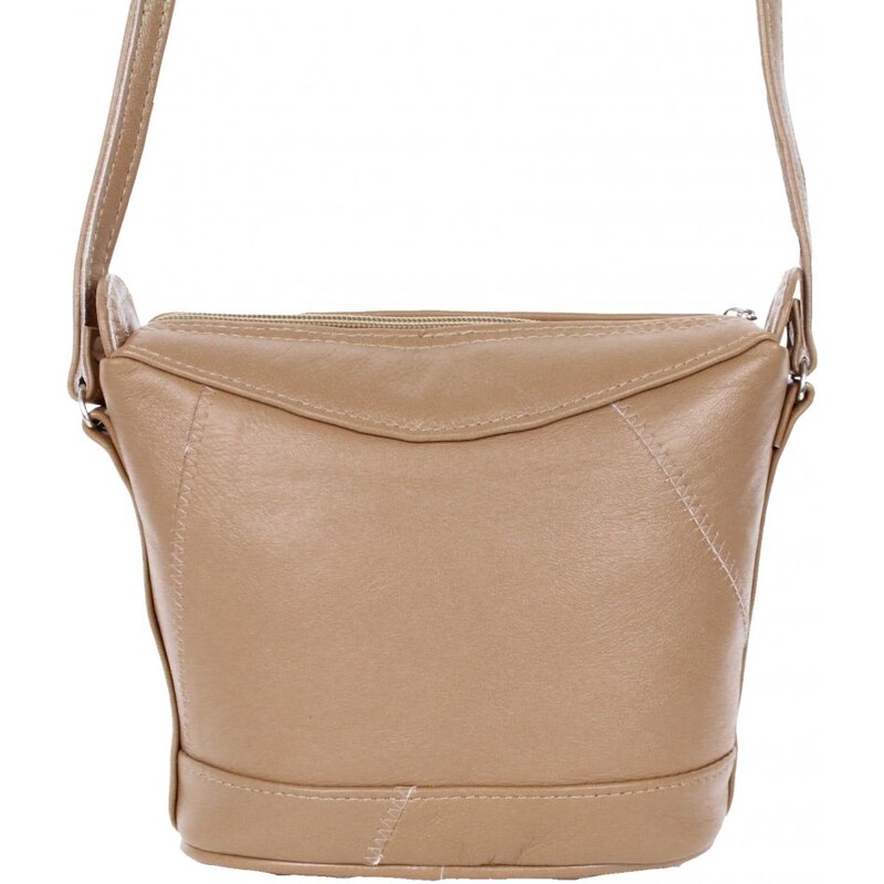 Sikora Dámska kožená kabelka SIK béžová 31815109