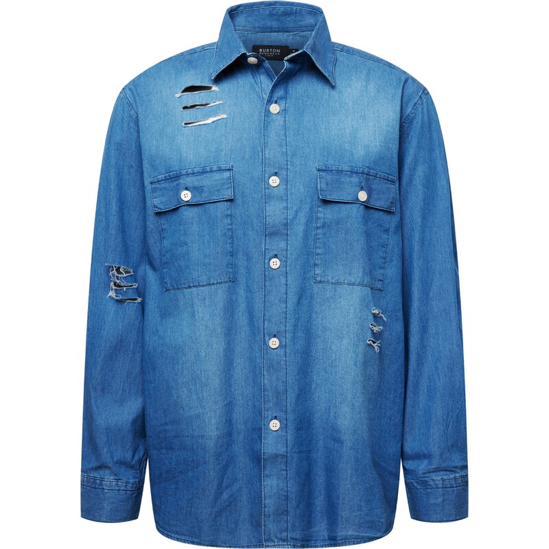 BURTON MENSWEAR LONDON Košeľa modrá denim 66897708