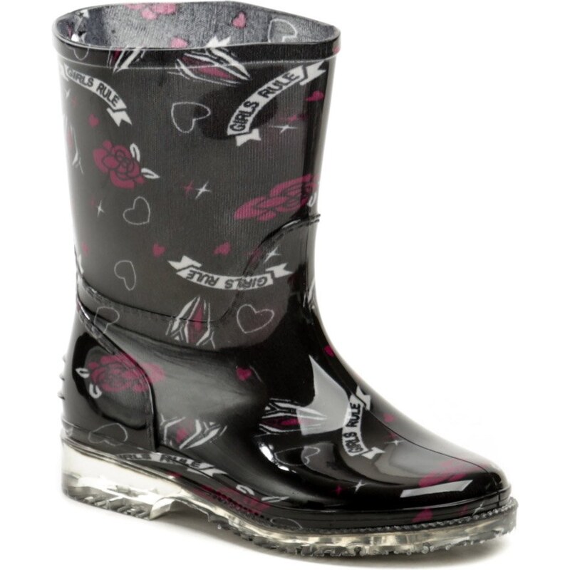 Cortina.be Slobby 166-0031-T1 čierne detské gumáčky 31822408