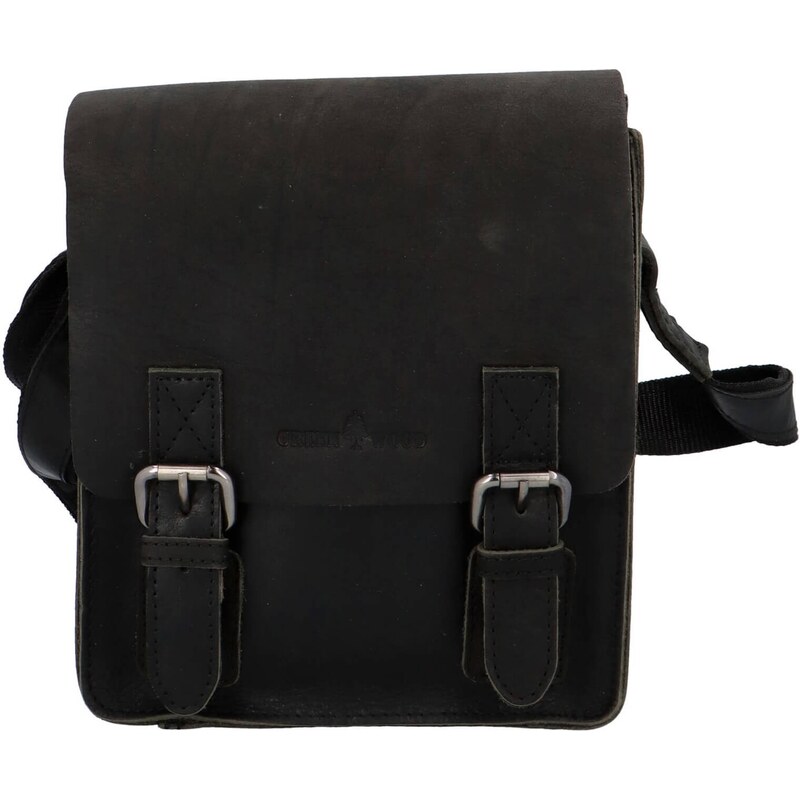 Pánska kožená taška cez rameno Greenwood Garry - šedá 31846944