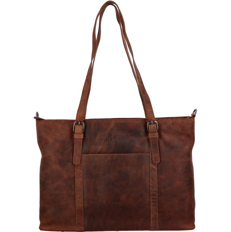 Dámska kožená kabelka Greenwood Lena - hnedá 62467246