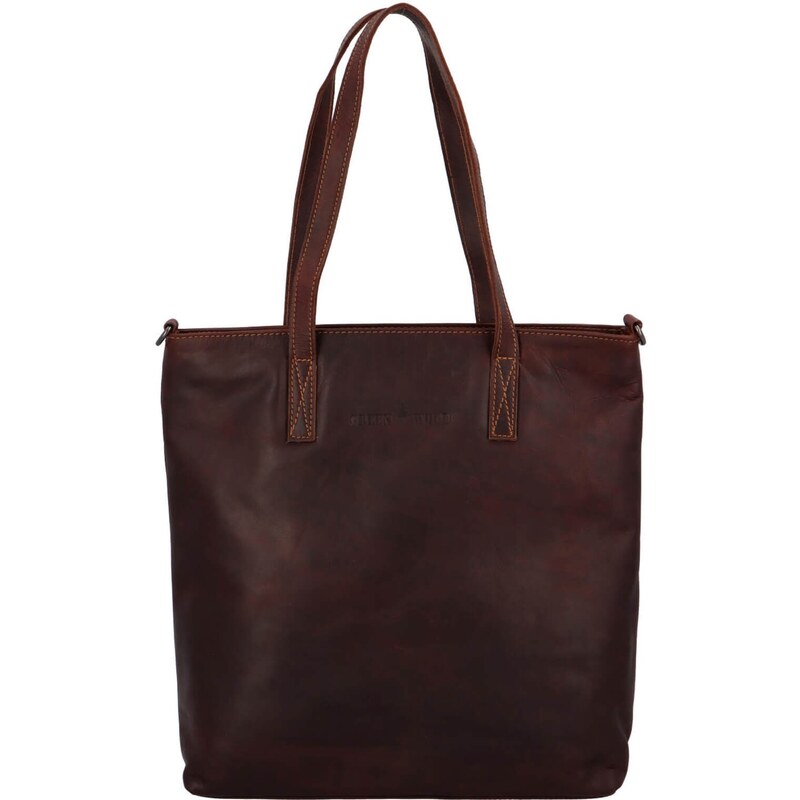 Dámska kožená kabelka Greenwood Apolen - hnedá 67378818