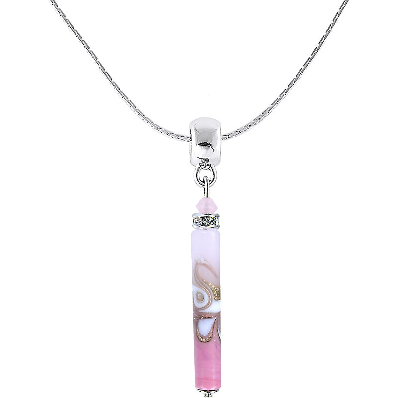 Lampglas Nežný náhrdelník Good Mood s perlou Lampglas NPR24 66589298