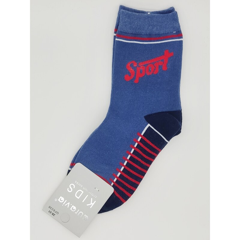 Detské obrázkové ponožky Aura.Via Sport (85% bavlna) modrá 46771421