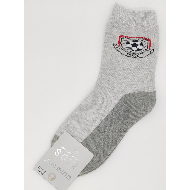 Detské obrázkové ponožky Aura.Via Sport (85% bavlna) světlo šedá 46771423
