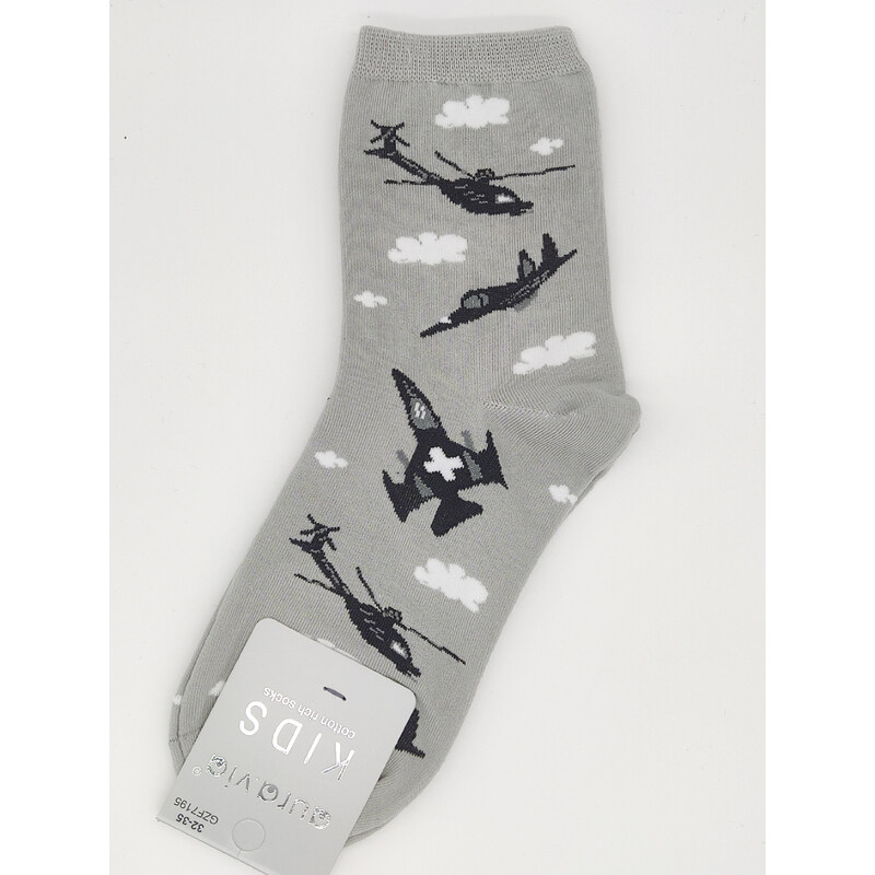 Detské obrázkové ponožky Aura.Via Vesmír (85% bavlna) šedá 46771427