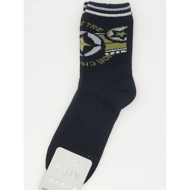 Detské obrázkové ponožky Aura.Via Fotbal (85% bavlna) Čierna 46771429