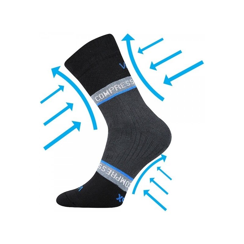 FIXAN športové fixačné ponožky VoXX Čierna 43-46 1 pár 33904158