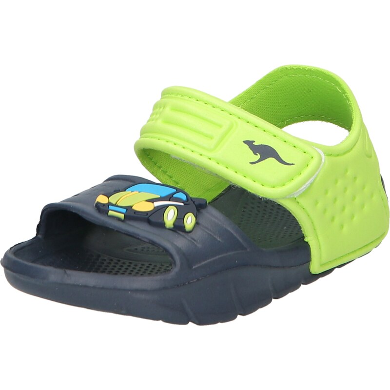 KangaROOS Sandále námornícka modrá / svetlomodrá / neónovo žltá / 67192829
