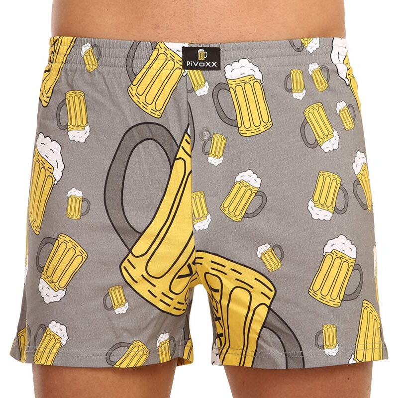 Pánske trenky VoXX šedé (Karlos - pivo veľké) 66113347