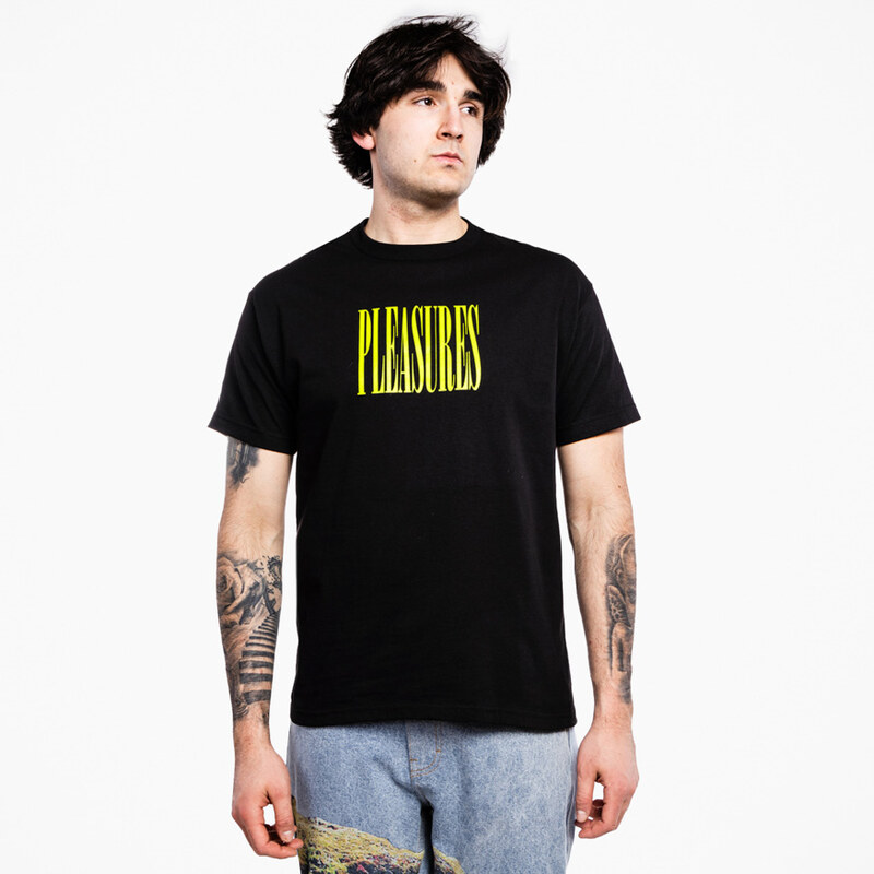 Pleasures Stretch T-Shirt Black - Pánske - Tričko Pleasures - Čierne - 66355720
