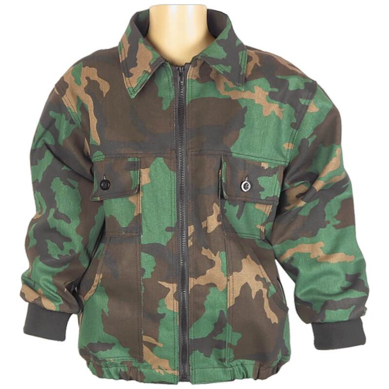 Detská maskáčová bunda Woodland 110/140 31886218