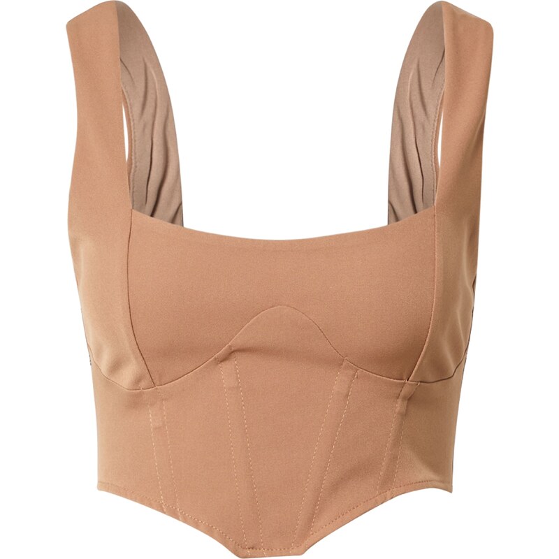 Nasty Gal Top farba ťavej srsti 58463450