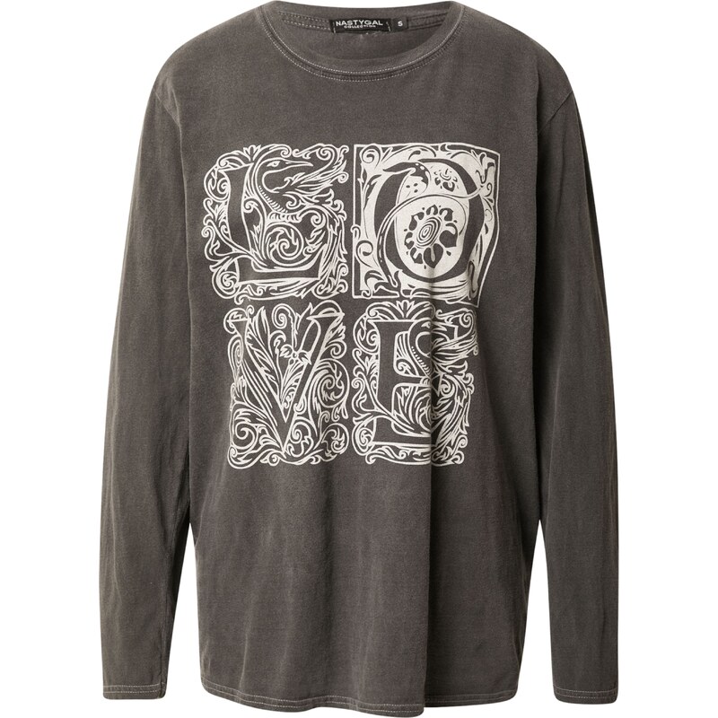 Nasty Gal Tričko béžová / čadičová 63141819