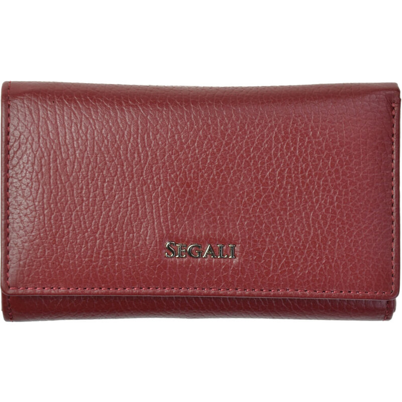 SEGALI Dámska kožená peňaženka 7074 bordo 66585275