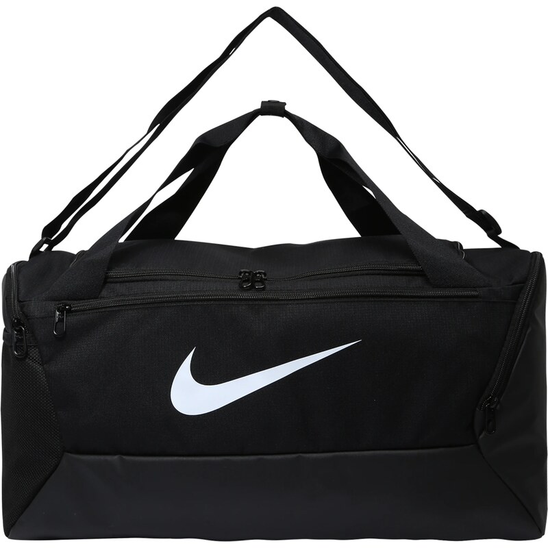 NIKE Športová taška Brasilia 9.5 čierna / prírodná biela 32921833
