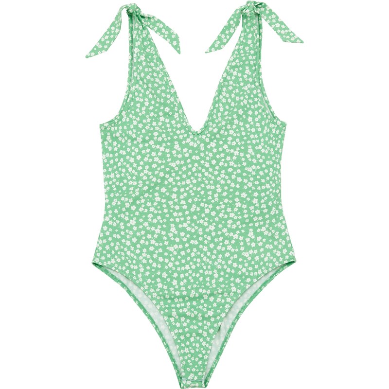 EDITED Košeľové body Tonia zelená / biela 31994940