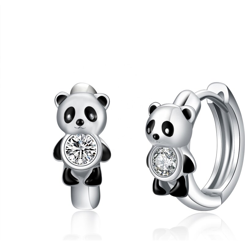 Olivie Strieborné náušnice PANDA 5881 32032884