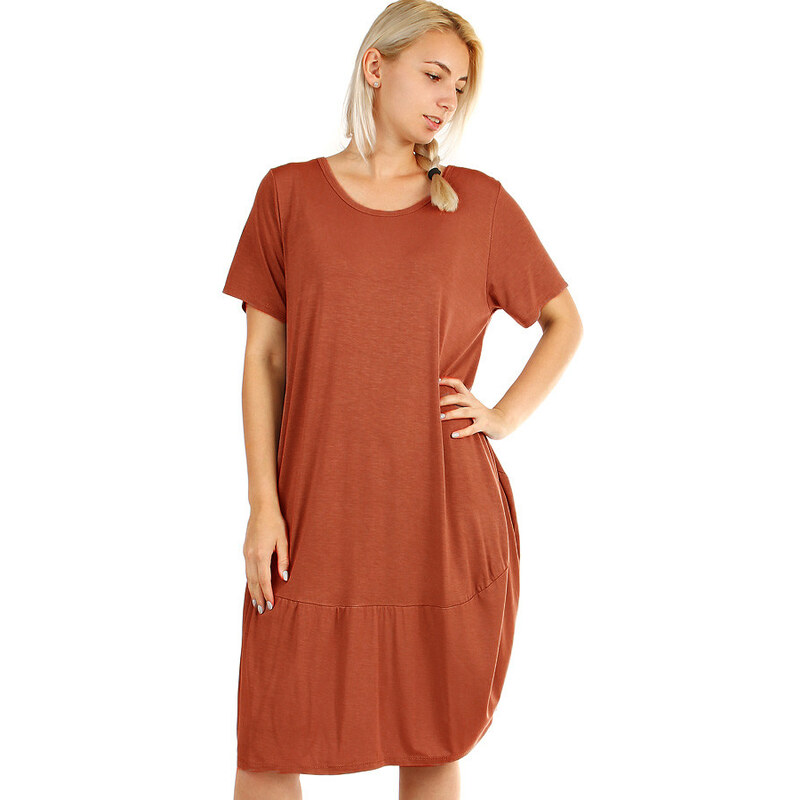 Glara Voľné plážové jednofarebné šaty 31975856