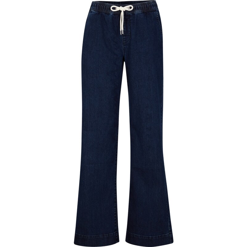 bonprix Strečové džínsy, WIDE, farba modrá, rozm. 34
