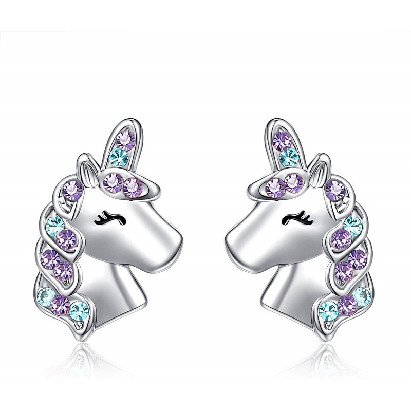 Olivie Strieborné náušnice ZIMNÝ JEDNOROŽEC 5895 32032898