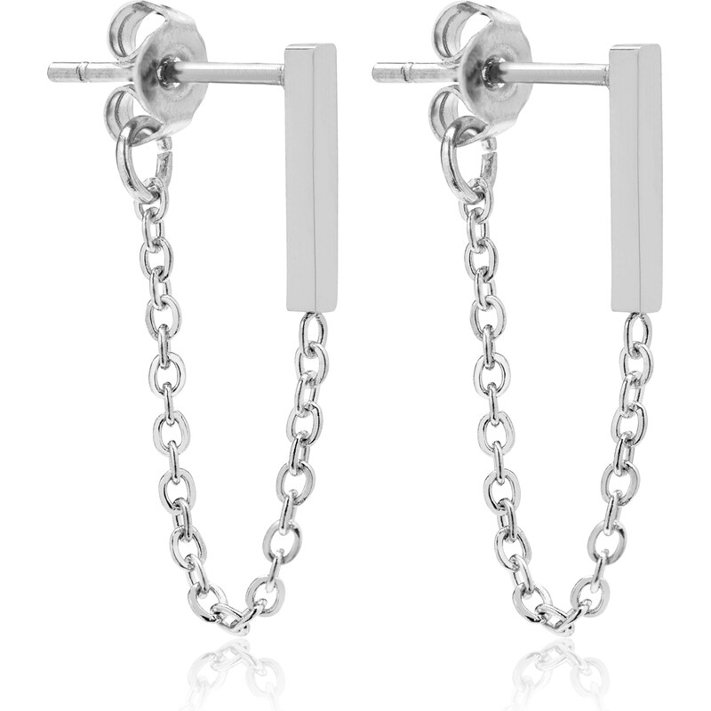 Troli Módne oceľové náušnice s retiazkami VAAXF266S 66855263