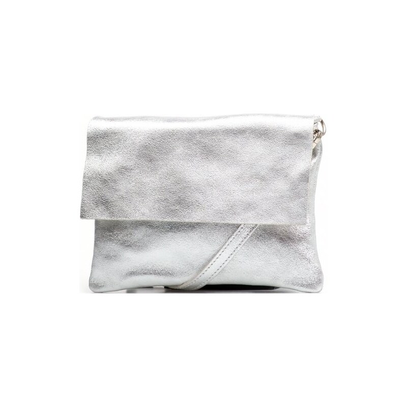 Blaire Kožená kabelka Emilia strieborná 64987675