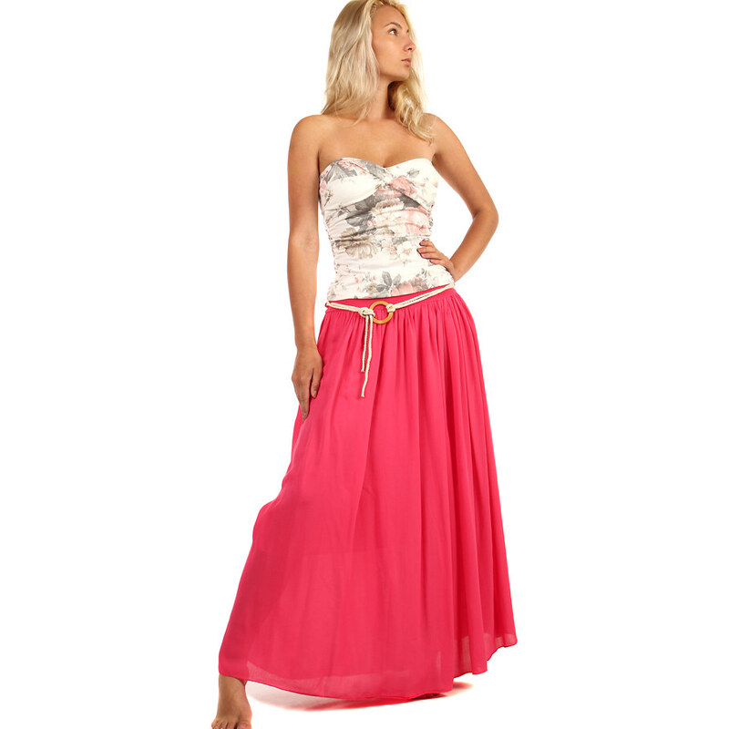 TopMode Dámska dlhá jednofarebná maxi sukňa 31809043