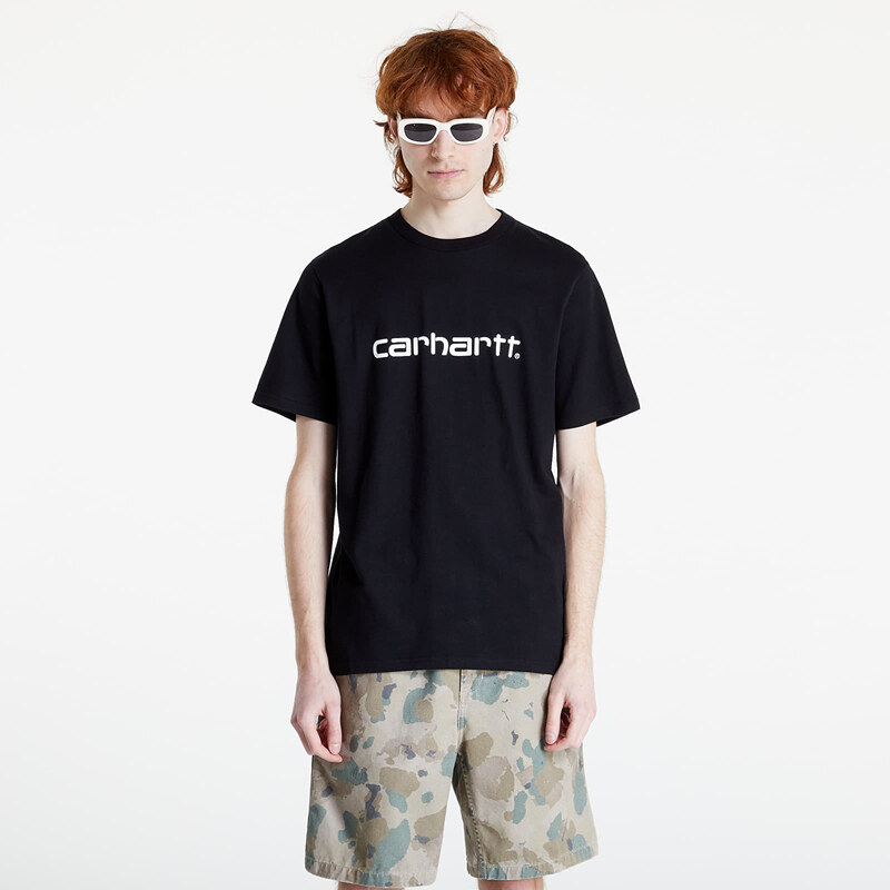 Tričko Carhartt WIP S/S Script T-Shirt Black/ White L 32032038