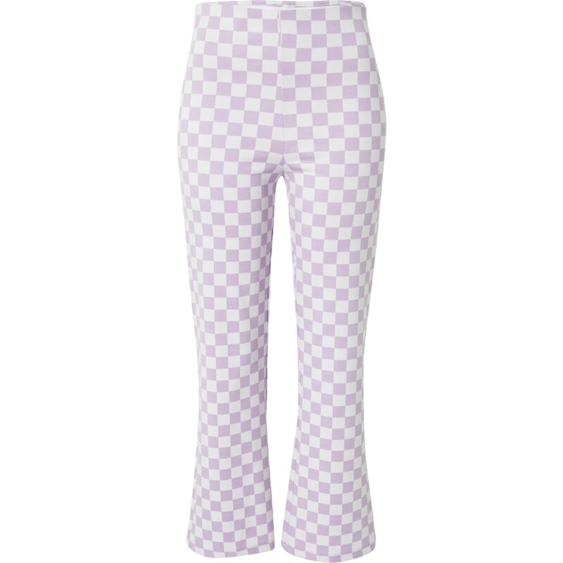 Monki Nohavice pastelovo fialová / biela 54230680