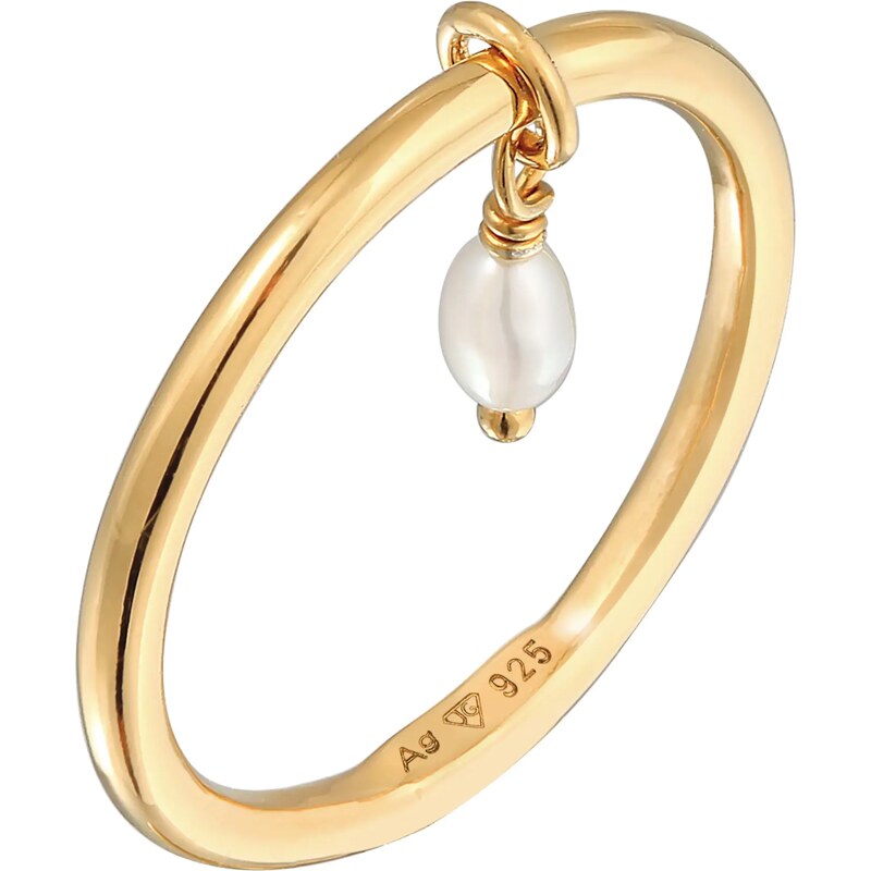 ELLI Prsteň zlatá / perlovo biela 54230696