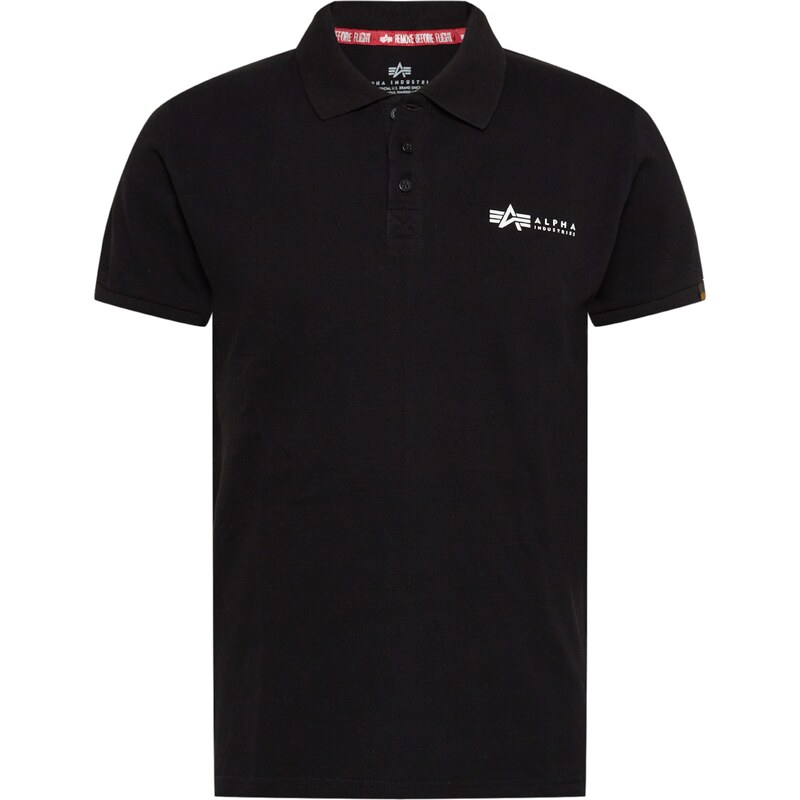 ALPHA INDUSTRIES Tričko čierna / biela 32082281