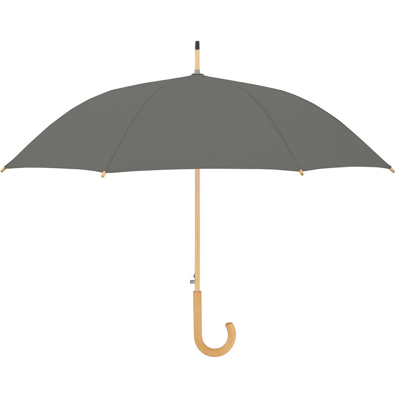 Doppler NATURE Long AC - holový udržateľný dáždnik sivá