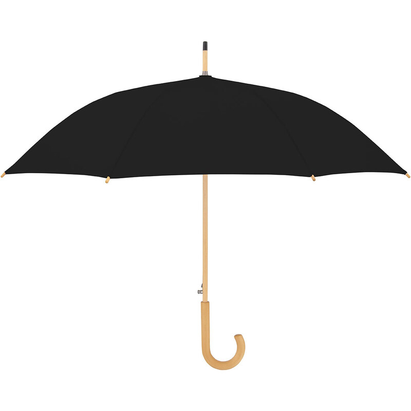 Doppler NATURE Long AC - holový udržateľný dáždnik čierna