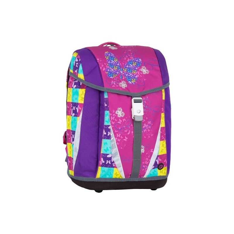 Bagmaster POLO 7 A školský plecniak / aktovka - farebný motýľ 32078206