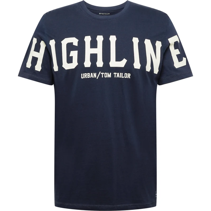 TOM TAILOR Tričko tmavomodrá / biela 64442035
