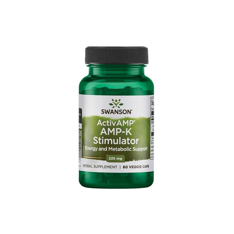 Swanson ActivAMP AMP-K Stimulator 60 ks, vegetariánska kapsula, 225 mg