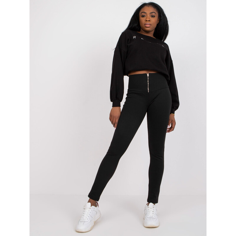 RUE PARIS Leggings-CA-LG-6247.19P-black 64683889