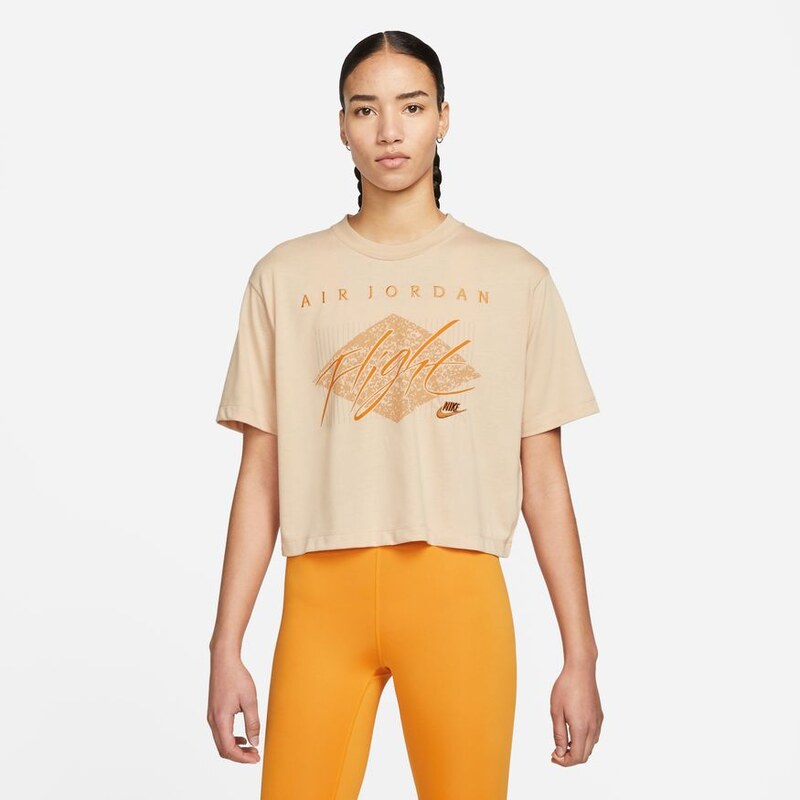 Jordan Essentials Wmns Boxy Tee - Dámske - Tričko Jordan - Hnedé - 66355738