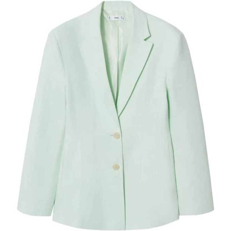 MANGO Blejzer Magnolia pastelovo zelená 32131957